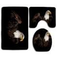 thumbnail image 1 of CHAPLLE Beautiful Bald Eagle Style 3 Piece Bathroom Rugs Set Bath Rug Contour Mat and Toilet Lid Cover, 1 of 2