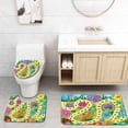 thumbnail image 1 of CHAPLLE Board Game Various Kinds Bee Butterfly Ant Ladybug Kids Theme Spring Meadow 3 Piece Bathroom Rugs Set Bath Rug Contour Mat and Toilet Lid Cover, 1 of 2