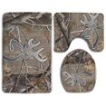 thumbnail image 1 of CHAPLLE Camouflage Realtree 3 Piece Bathroom Rugs Set Bath Rug Contour Mat and Toilet Lid Cover, 1 of 2