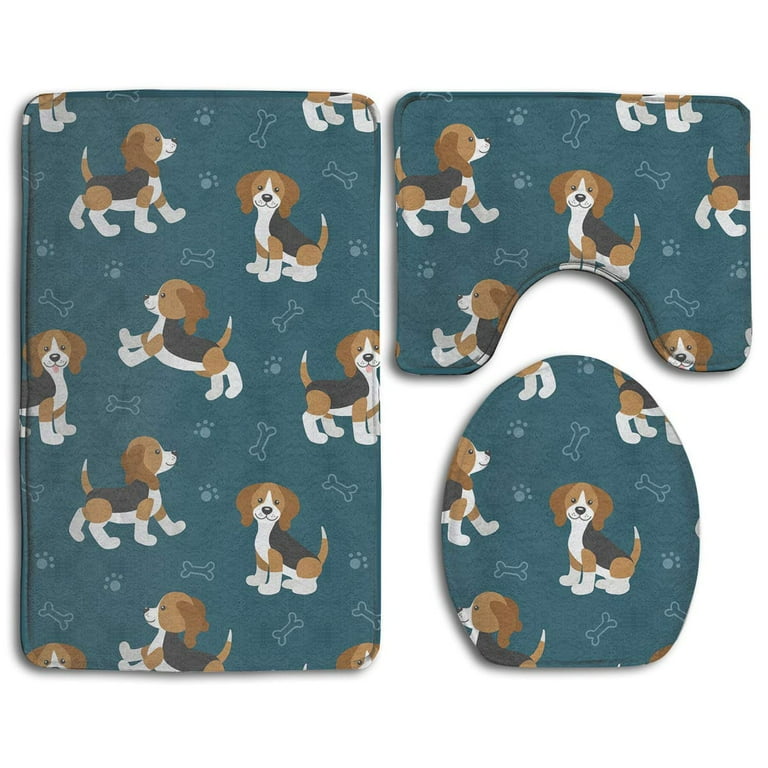 Cartoon Dog Bath Rug