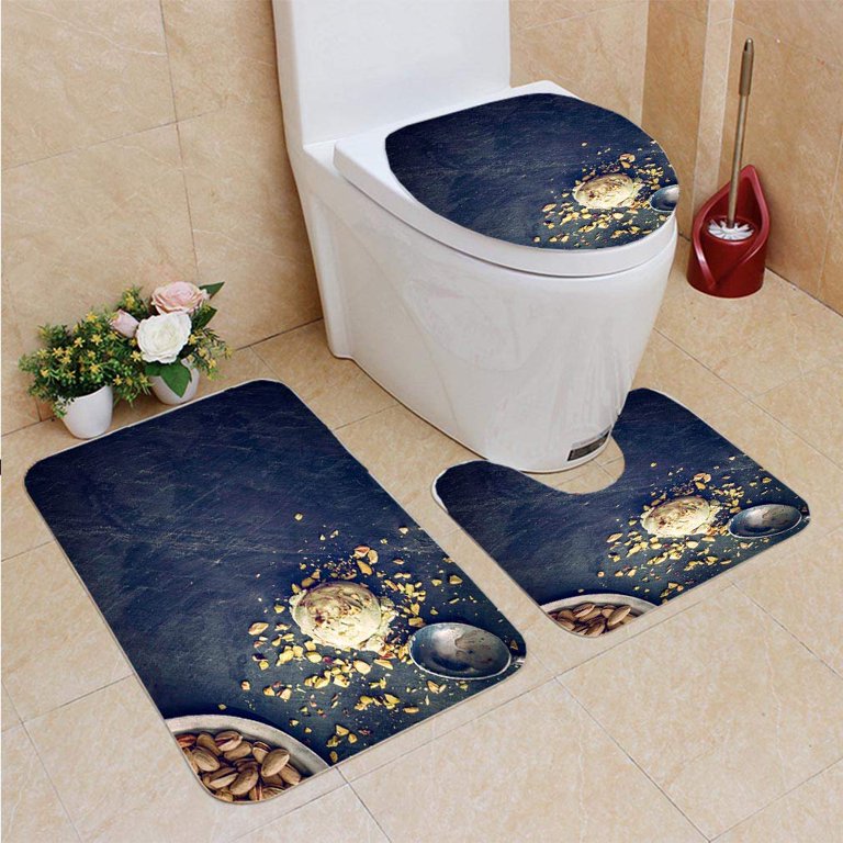 Cream deals bathroom rugs