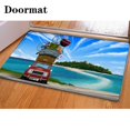 thumbnail image 1 of CHAPLLE Family Trip 3 Piece Bathroom Rugs Set Bath Rug Contour Mat and Toilet Lid Cover, 1 of 2
