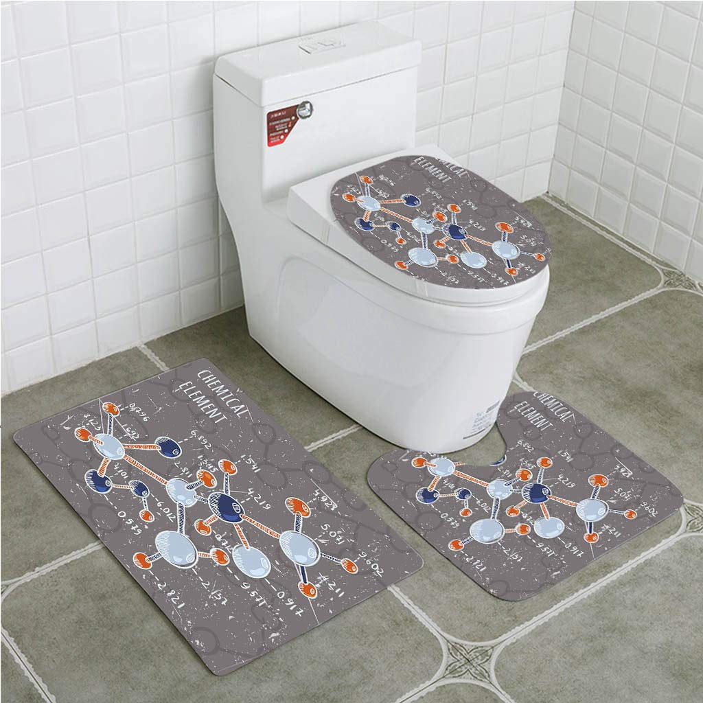 A Science Lab Rug CHAPLLE Grunge Chemistry Laboratory Display Formula Science Graphic 3 ...