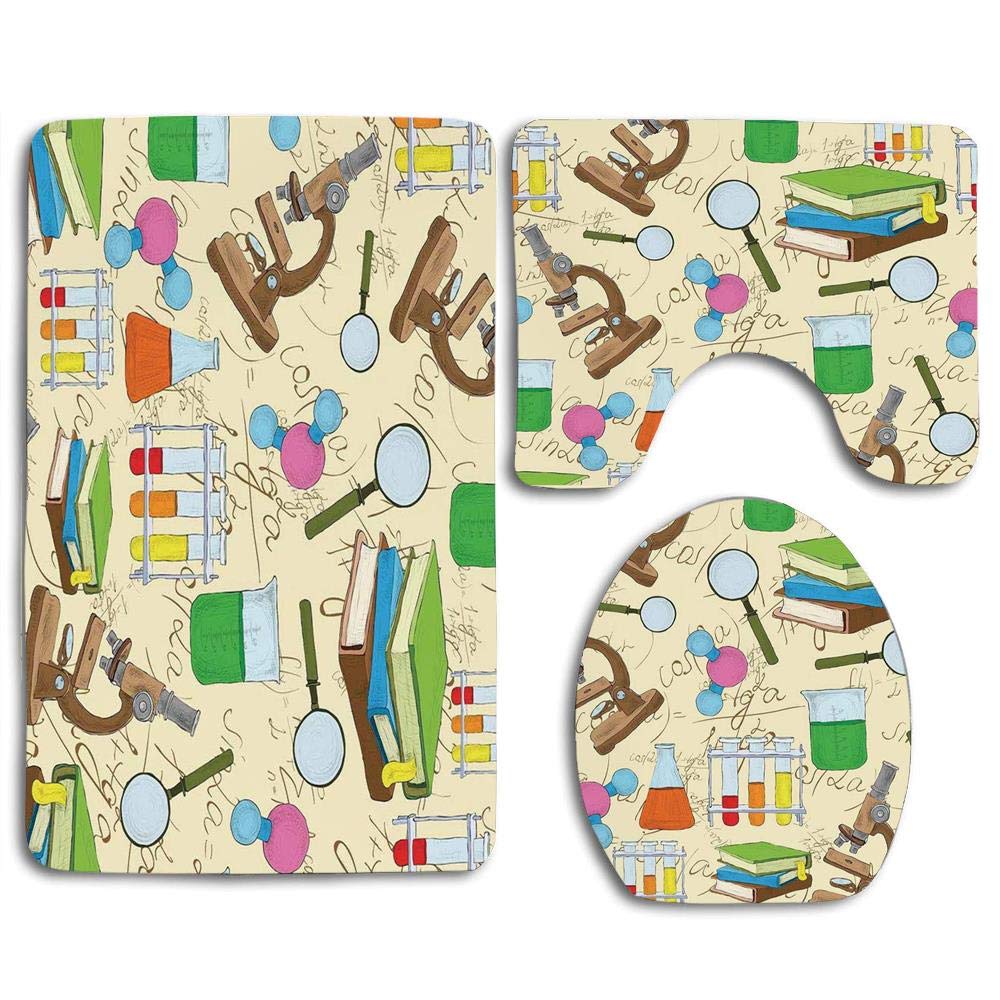 A Science Lab Rug CHAPLLE Kids Room Science Education Lab Sketch Books Equation Loupe ...