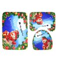 thumbnail image 1 of CHAPLLE Lovely Christmas 3 Piece Bathroom Rugs Set Bath Rug Contour Mat and Toilet Lid Cover, 1 of 2