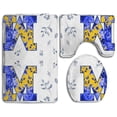 thumbnail image 1 of CHAPLLE M is for Michigan 3 Piece Bathroom Rugs Set Bath Rug Contour Mat and Toilet Lid Cover, 1 of 2