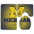 thumbnail image 1 of CHAPLLE Michigan Wallpapers 3 Piece Bathroom Rugs Set Bath Rug Contour Mat and Toilet Lid Cover, 1 of 2