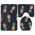thumbnail image 1 of CHAPLLE Pineapple 3 Piece Bathroom Rugs Set Bath Rug Contour Mat and Toilet Lid Cover, 1 of 2