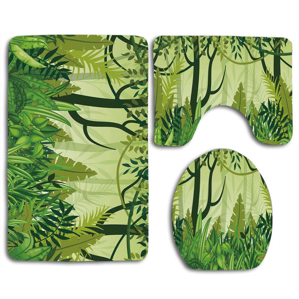 CHAPLLE Plant Cartoon Style Jungle Depiction Hand Drawn Digital ...