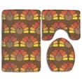 thumbnail image 1 of CHAPLLE Turkey for Thanksgiving 3 Piece Bathroom Rugs Set Bath Rug Contour Mat and Toilet Lid Cover, 1 of 2