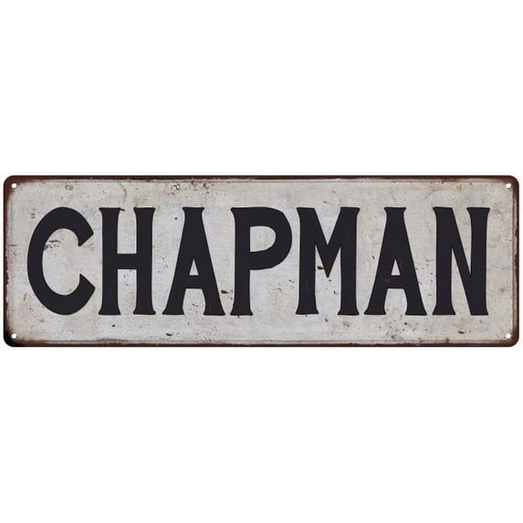 CHAPMAN Vintage Look Rustic Chic Metal Sign 6x18 106180036666