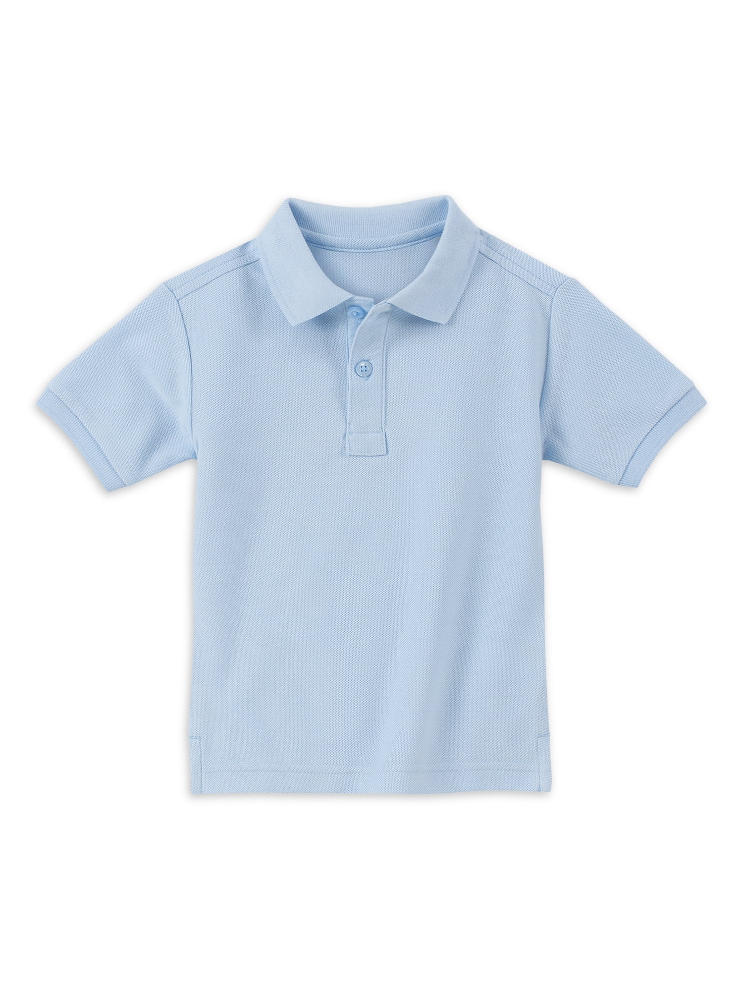 CHAPS Boys School Uniform Short Sleeve Double Pique Polo Shirt With Stretch, Sizes 2T20 & Husky