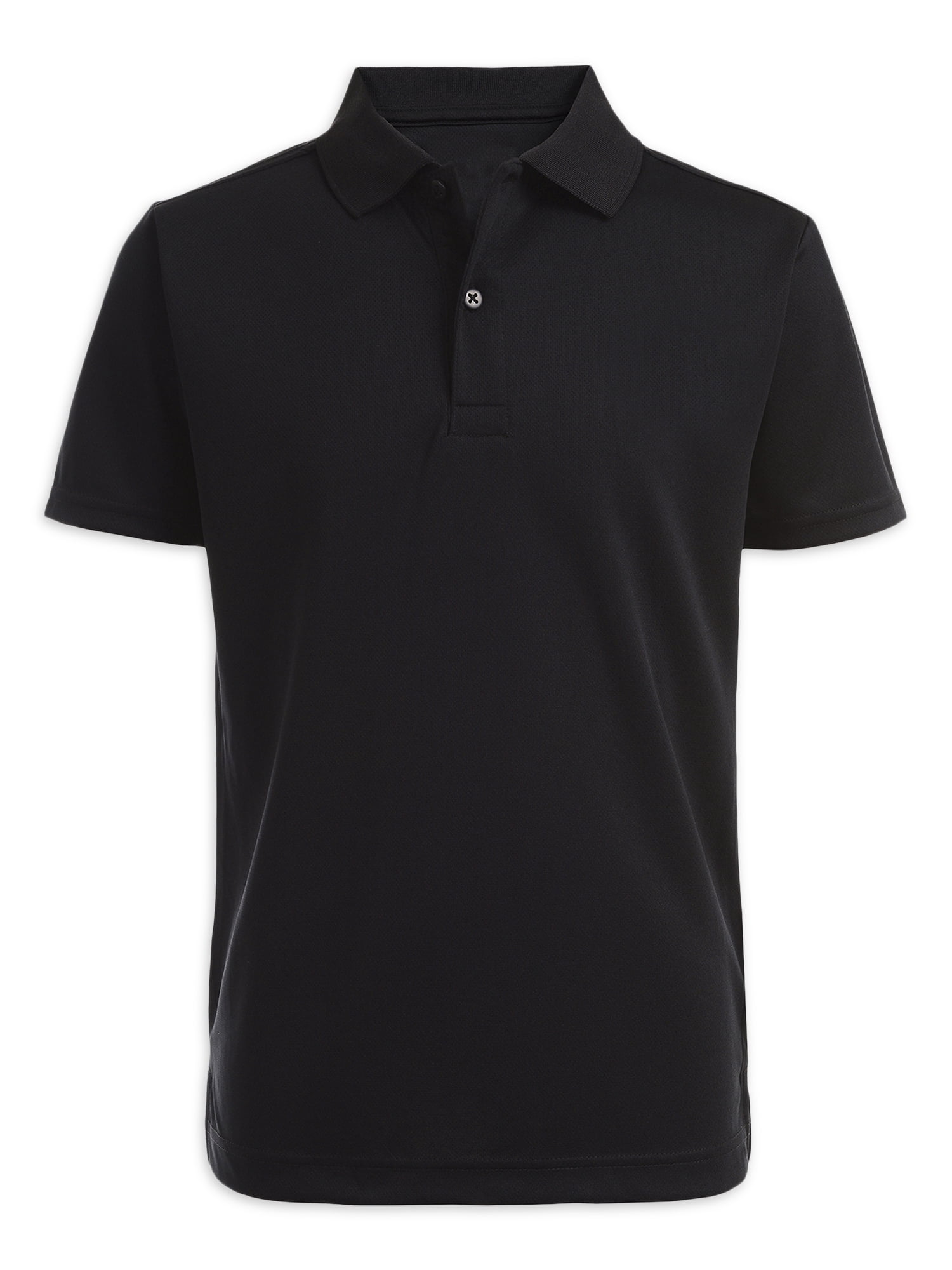 CHAPS Boys School Uniform Short Sleeve Performance Mesh Polo Top, Sizes 420 & Husky