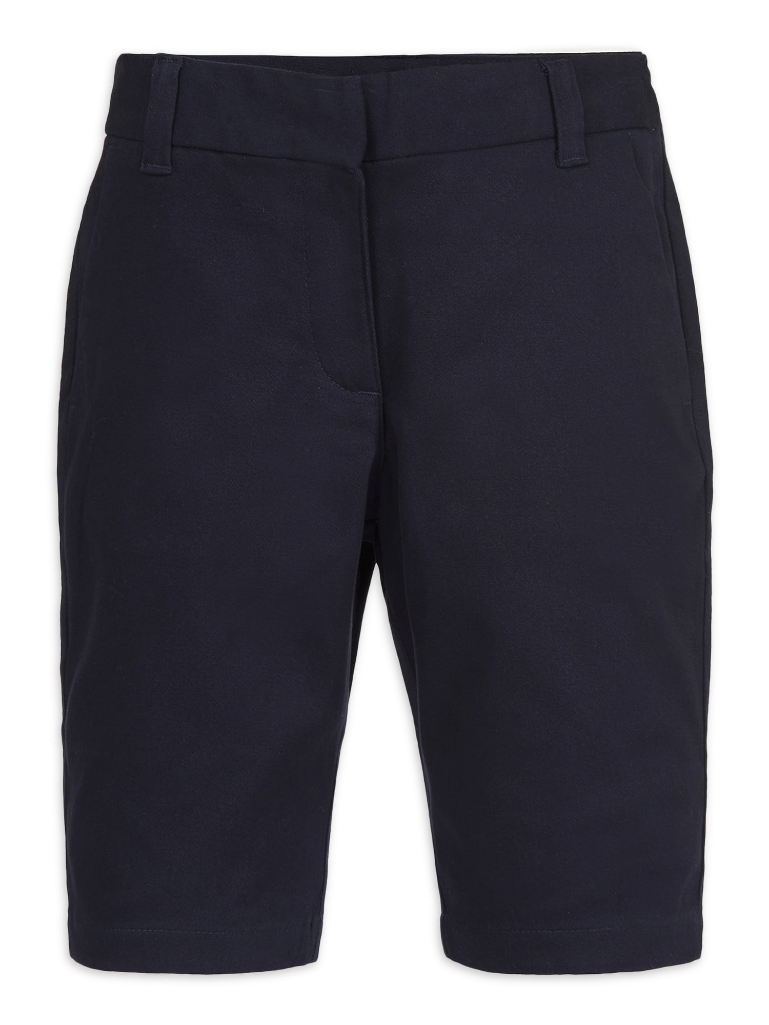 CHAPS Girls School Uniform Adjustable Waist Bermuda Short, Sizes 716