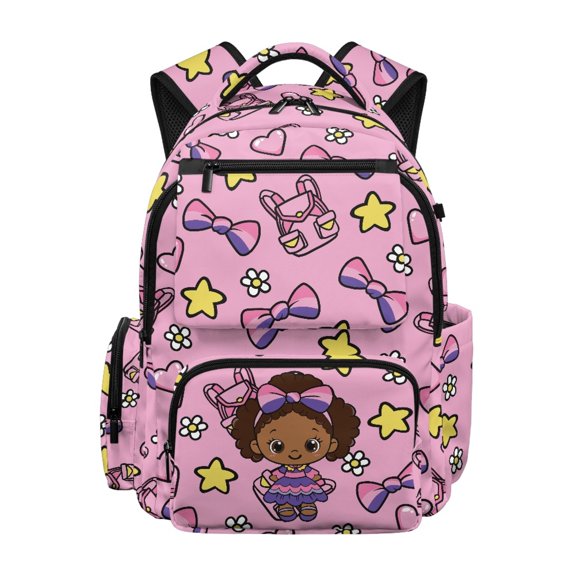 CHAQLIN Adjustable Padded Straps Kids Backpack 17 Inch, 600D Polyester Large Capacity Bookbag for School and Travel