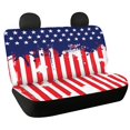 thumbnail image 1 of CHAQLIN American Flag Theme, Soft Bench Seat Covers 2 Pcs Scratch Proof Non-Slip Back Seat Protectors for Car Interior Auto, 1 of 4