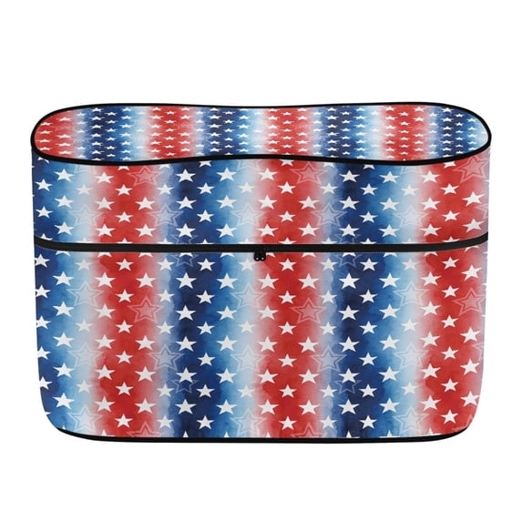 CHAQLIN American Stars Stripes RV Trailer Propane Tank Cover, UV Resistant Polyester Fabric RV Propane Tank Cover for Camping Travel, Easy to Install RV Dual Propane Tank Cover