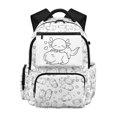 thumbnail image 1 of CHAQLIN Axolotl Capybara Kids Backpack 17 Inch, Durable Polyester Rucksack for Daily School and Outdoor Camping Hiking Trips, 1 of 10
