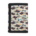 thumbnail image 1 of CHAQLIN Beach Tractor Pattern Waterproof Children's Wallet, Polyester Trifold Card Wallet Slim Kids Trifold Wallet for Travel Outdoor, 1 of 7