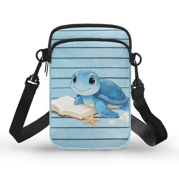 CHAQLIN Blue Stripe Crossbody Bag, with Shoulder Strap Cell Phone Purse Lightweight Cell Phone Bag for Travel Running