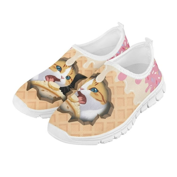 CHAQLIN Boys and Girls Slip on Sneakers Casual Dress Shoes Kids Lightweight Breathable Athletic Running Shoes