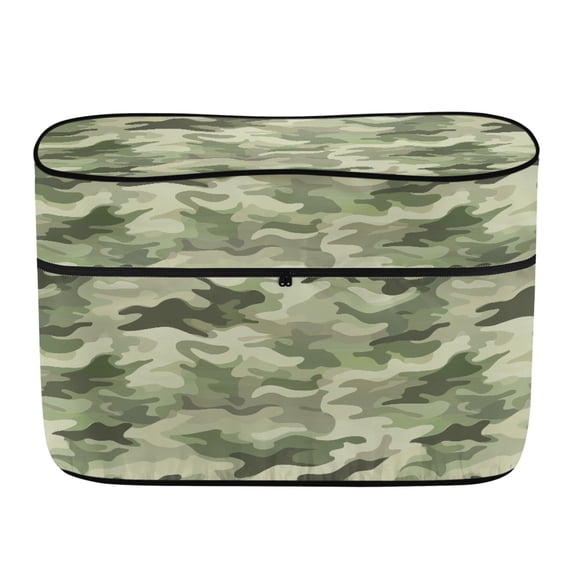 CHAQLIN Camouflage Theme RV Camping Dual Propane Tank Cover for Travel, Polyester Zipper Access RV Propane Tank Cover Durable Material Waterproof Camper Propane Tank Cover