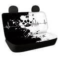 thumbnail image 1 of CHAQLIN Car Rear Seat Covers for Auto Interior Car Interior, Black and White Abstract Design 2 Pcs Rear Bench Seat Covers Stretch Non-Slip, 1 of 4