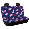 thumbnail image 1 of CHAQLIN Car Seat Covers Back Seat for Car Interior Auto Interior, Hearts American Flag 2 Pack Car Back Seat Covers Non-Slip Durable, 1 of 4