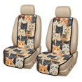 thumbnail image 1 of CHAQLIN Cats Car Seat Covers for Front Seats for Pet, Washable Non Slip Car Front Seat Covers for Most Sedan SUV, Polyester Fabric Automotive Protector Pads, 1 of 7