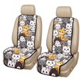 thumbnail image 1 of CHAQLIN Cats Pattern Non-Slip Front Seat Covers for Truck, Quilted Padded Fabric Dustproof Car Front Seat Covers Quilted Front Seats, 1 of 7