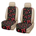 thumbnail image 1 of CHAQLIN Cherry Bow Print Padded Car Front Seat Covers for Truck, Quilted Padded Fabric Non-Slip Backing Car Seat Covers Quilted Front Car Bucket Seat Cushion Pads Protector, 1 of 7