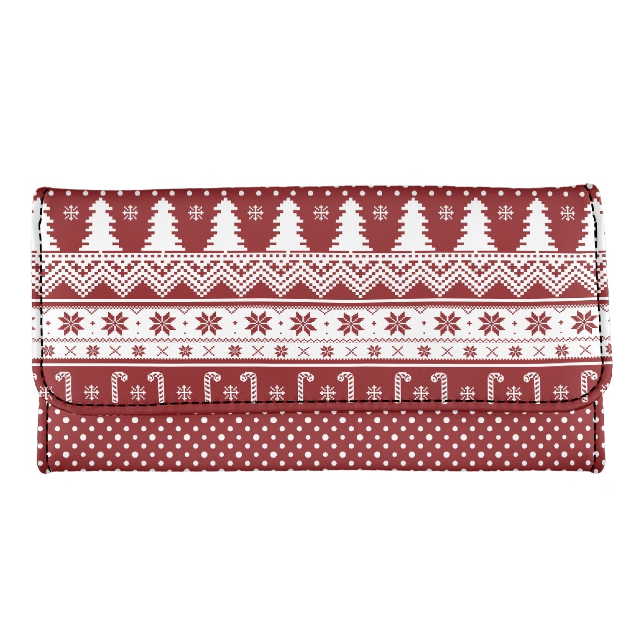 CHAQLIN Christmas Women's Trifold Long Wallet Featuring PU Leather ...