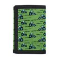 thumbnail image 1 of CHAQLIN Coin Pockets Tractor Field Pattern Lightweight Kids Trifold Wallet for Travel, Polyester Dustproof Trifold Card Wallet, 1 of 7