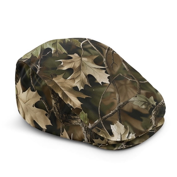 CHAQLIN Comfort Beret Hat for Driving Travel, Camouflage Polyester All Season Newsboy Hat Wrinkle-Resistant