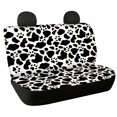 thumbnail image 1 of CHAQLIN Cow Print Stretch Rear Bench Seat Covers for Car Interior Auto Interior, Non-Slip Car Seat Covers Durable Rear Seat Covers, 1 of 4