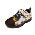 thumbnail image 1 of CHAQLIN Cow Sunflower Print Shoes for Girls School Cute Sneakers Breathable Lightweight Anti-Slip Boys Hiking Athletic Shoes Mesh Running Shoe with Single Buckle, 1 of 7