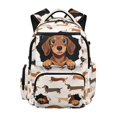 thumbnail image 1 of CHAQLIN Dachshund Paws Pattern School Backpack with Lightweight Large Capacity School Bag, Multi-Pocket 17 Inches Bookbag for Travel Back to School Middle School, 1 of 7