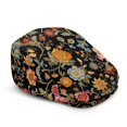 thumbnail image 1 of CHAQLIN Durable Flat Ivy Hat, Vintage Floral Print Polyester Retro All Day Comfort Newsboy Hats for Driving Travel Outdoor, 1 of 4