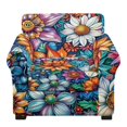 thumbnail image 1 of CHAQLIN Floral Print Chair Covers for Living Room, 2 Pcs Armchair Slipcover Spandex Chair Slip Cover Super fitted for Pet, 1 of 8