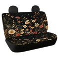 thumbnail image 1 of CHAQLIN Flower Non-Slip Car Back Seat Covers for Interior Auto, Dustproof Car Seat Covers Back Seat Stretch Rear Bench Seat Cover, 1 of 7