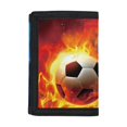 thumbnail image 1 of CHAQLIN Football Collision Design Slim Children's Wallet, Polyester Trifold Card Wallet Lightweight Kids Trifold Wallet for Sports Outdoor, 1 of 7