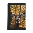 thumbnail image 1 of CHAQLIN Forest Deer Portrait Portable Children's Wallet, Polyester Trifold Card Wallet Protective Kids Trifold Wallet for Travel Outdoor, 1 of 6