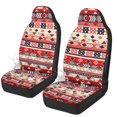 thumbnail image 1 of CHAQLIN Geometric Stars Car Seat Covers for Auto, Decorative Car Front Seat Covers Stretchy Polyester Fabric Automobile Seat Cover Pad Mat, 1 of 12