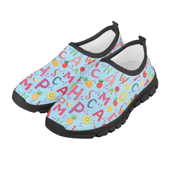 CHAQLIN Girl Boys Slip-On Sneakers Little Kid/Big Kid Lightweight Fashion Breathable Tennis Walking Shoes Non Slip Runing Shoes