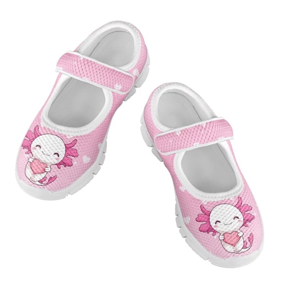 CHAQLIN Girls Comfy Walking Shoes for Kids Toddler Sneakers Kids with Hook and Loop Storybook Casual Walking Shoes with Arch