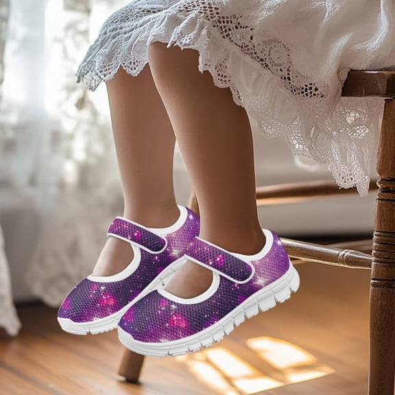 CHAQLIN Girls’Dress Shoes Casual Derby Walking Shoes Slip-on Girls Slippers Round Toe Ankle Strap Maryjane School Shoes with Elastic Ankle