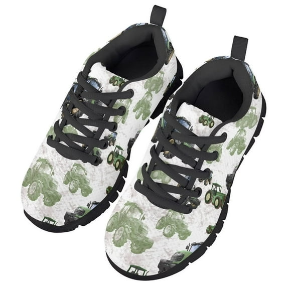 CHAQLIN Girls and Boys Running Shoes Kids Sneakers Lace-up Tennis Shoes Casual Lightweight Classic Walking Shoe