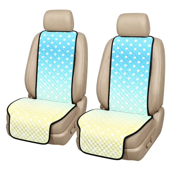 CHAQLIN Gradient Polka Dot Print Car Seat Covers for Cars, Non-Slip Non‑Slip Car Front Seat Covers 2 Pack Polyester Auto Seat Covers