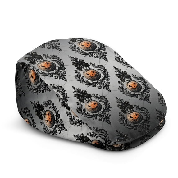 CHAQLIN Halloween All-Match Newsboy Hat, Wrinkle-Resistant Adjustable Polyester Forward Hat for Autumn Street Outdoor
