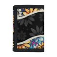 thumbnail image 1 of CHAQLIN Hummingbird Floral Pattern Waterproof Children's Wallet, Polyester Trifold Card Wallet Lightweight Kids Trifold Wallet for Sports Outdoor Sports, 1 of 6